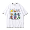 男女兼用 プリント カジュアル 半袖 Tシャツ F-13570
