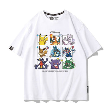 男女兼用 プリント カジュアル 半袖 Tシャツ F-13570