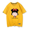 男女兼用 かわいい プリント 半袖 Tシャツ F-13602