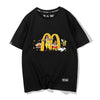 男女兼用 合わせやすい プリント 半袖 Tシャツ F-13603