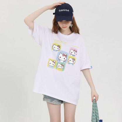 体型カバー シンプル 肌触りよい Tシャツ F-13391
