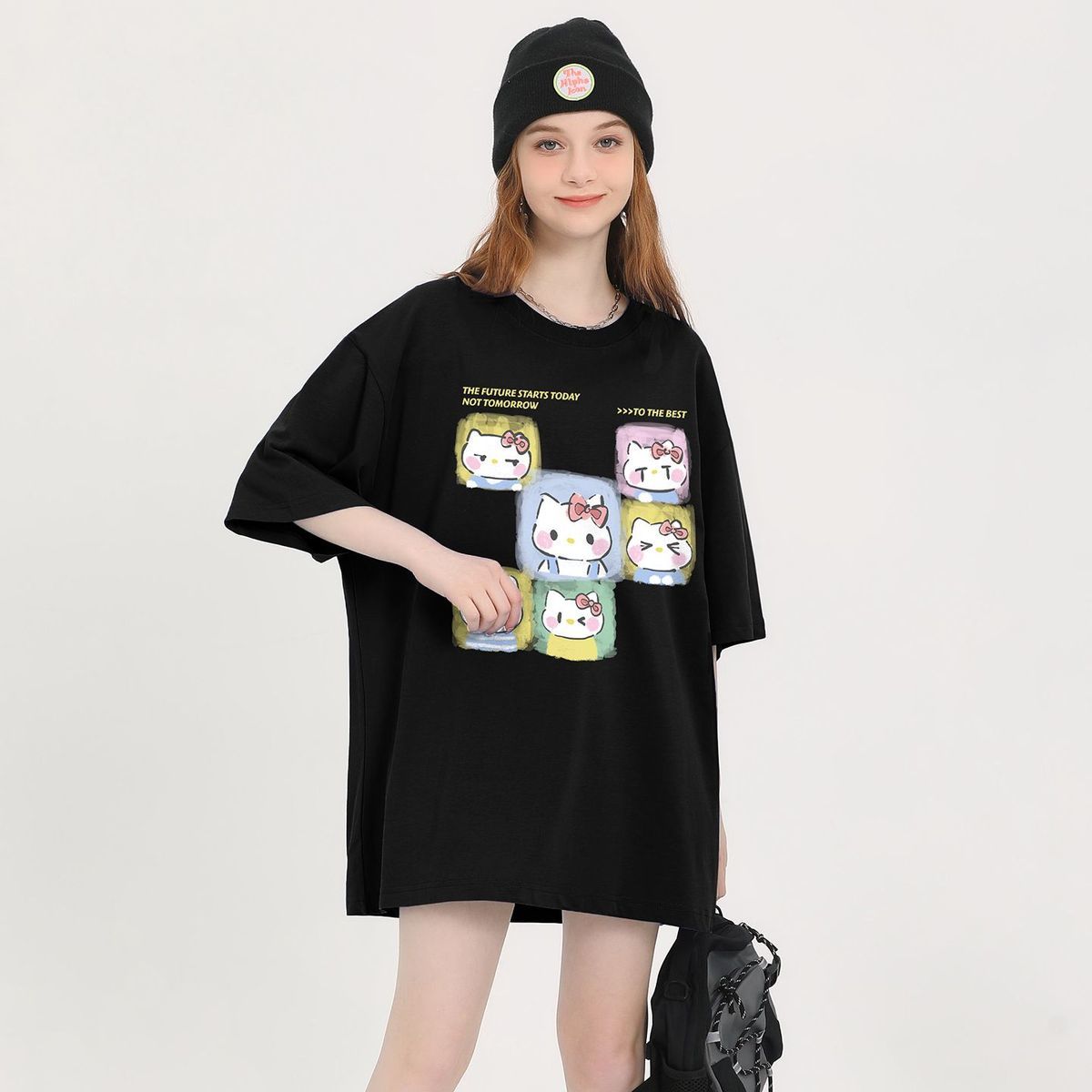 体型カバー シンプル 肌触りよい Tシャツ F-13391