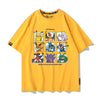 男女兼用 プリント カジュアル 半袖 Tシャツ F-13570