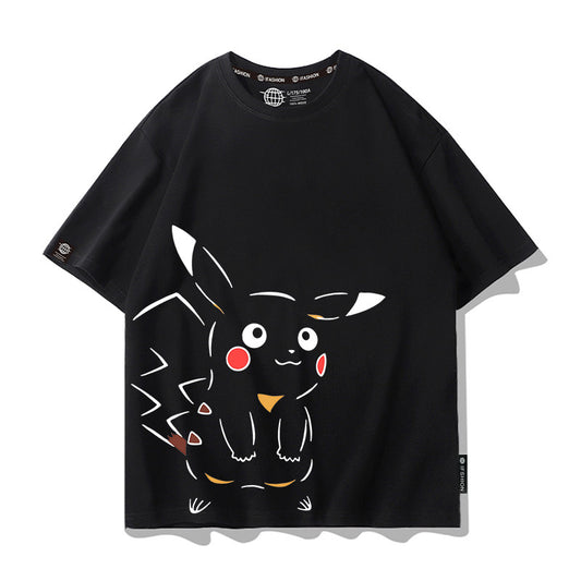 男女兼用 プリント カジュアル 半袖 Tシャツ F-13586