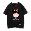 男女兼用 かわいい プリント 半袖 Tシャツ F-13602
