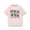 男女兼用 プリント カジュアル 半袖 Tシャツ F-13615