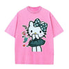 早い者勝ち 体型カバー プリント Tシャツ F-13448