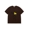 男女兼用 シンプル プリント 半袖 Tシャツ F-13493