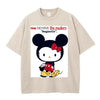 売れ筋 体型カバー プリント Tシャツ F-13447
