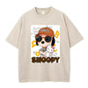 ゆったり カジュアル プリント Tシャツ F-13446