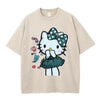 早い者勝ち 体型カバー プリント Tシャツ F-13448