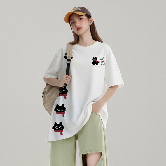 今季人気 ゆったり カジュアル 半袖 Tシャツ F-13580