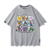 男女兼用 プリント カジュアル 半袖 Tシャツ F-13570