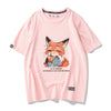 男女兼用 人気上昇中 プリント 半袖 Tシャツ F-13599