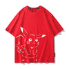 男女兼用 プリント カジュアル 半袖 Tシャツ F-13586