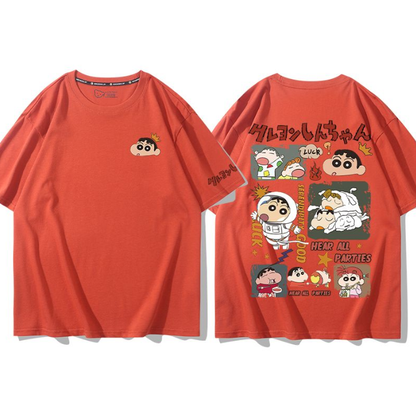 男女兼用 肌触りよい カジュアル Tシャツ F-13384