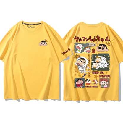 男女兼用 肌触りよい カジュアル Tシャツ F-13384