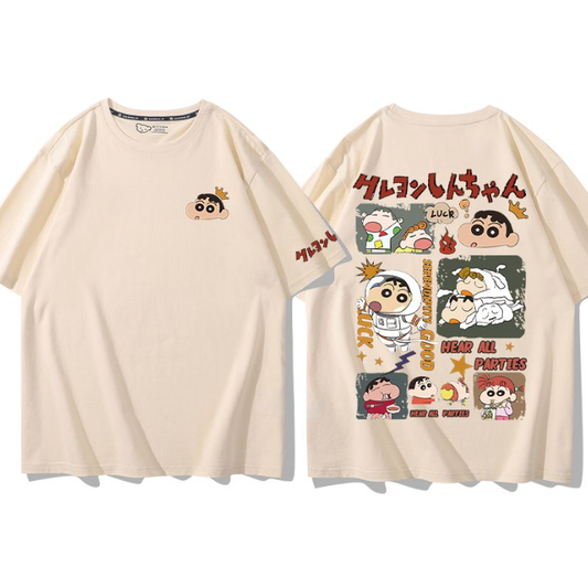 男女兼用 肌触りよい カジュアル Tシャツ F-13384