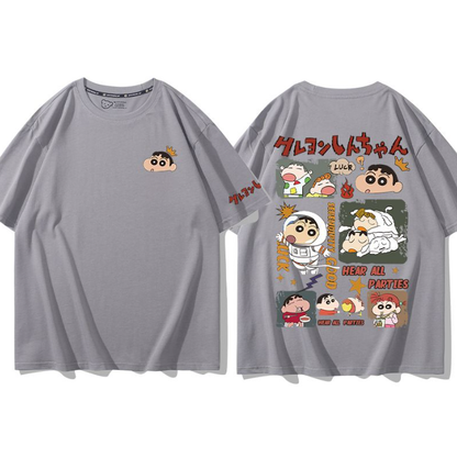 男女兼用 肌触りよい カジュアル Tシャツ F-13384