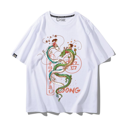 男女兼用 肌触りよい ファッション Tシャツ F-13385
