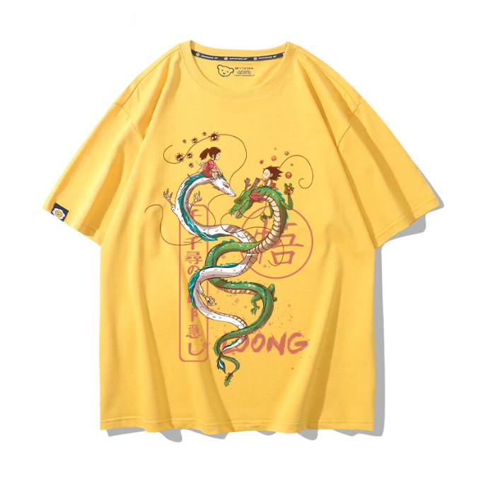男女兼用 肌触りよい ファッション Tシャツ F-13385