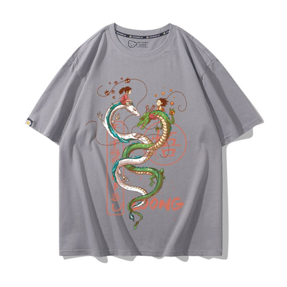 男女兼用 肌触りよい ファッション Tシャツ F-13385