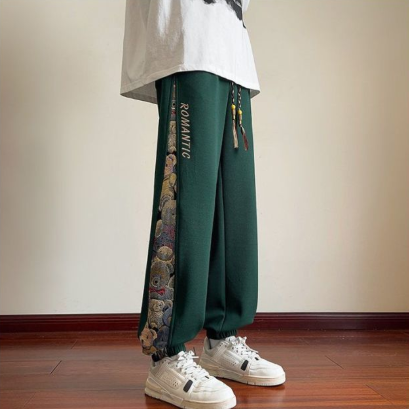 体型カバー ファッション カジュアル パンツ F-7086