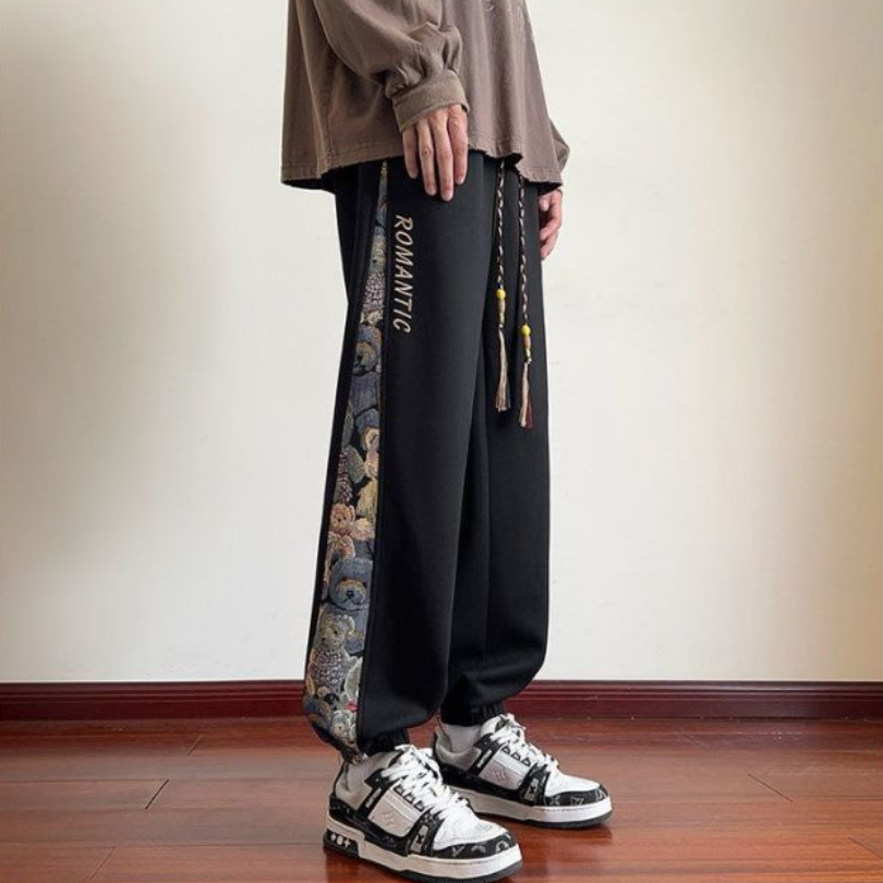 体型カバー ファッション カジュアル パンツ F-7086