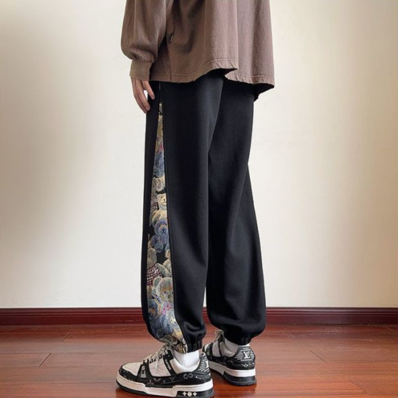 体型カバー ファッション カジュアル パンツ F-7086