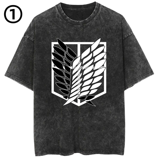 男女兼用 ファッション カジュアル Tシャツ F-7074