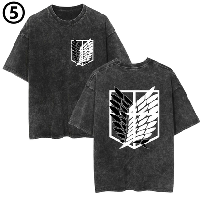 男女兼用 ファッション カジュアル Tシャツ F-7074