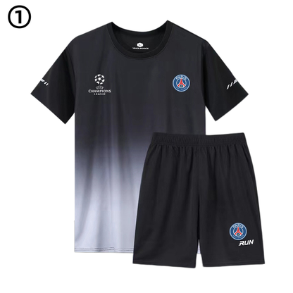 男女兼用 ひんやり Tシャツ & ショーツ セットアップ F-7077