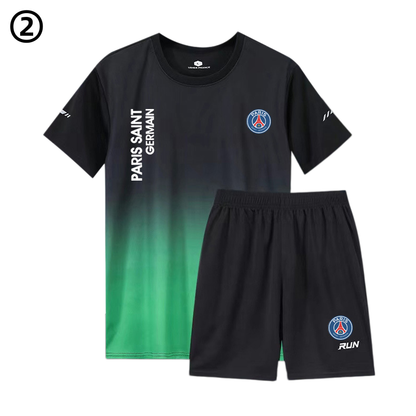 男女兼用 ひんやり Tシャツ & ショーツ セットアップ F-7077