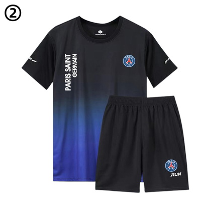 男女兼用 ひんやり Tシャツ & ショーツ セットアップ F-7077
