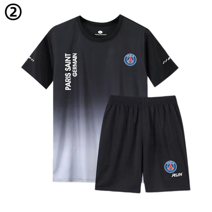 男女兼用 ひんやり Tシャツ & ショーツ セットアップ F-7077