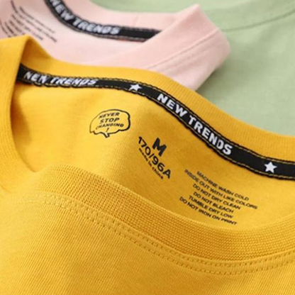 男女兼用 ファッション シンプル 半袖 Tシャツ F-13392