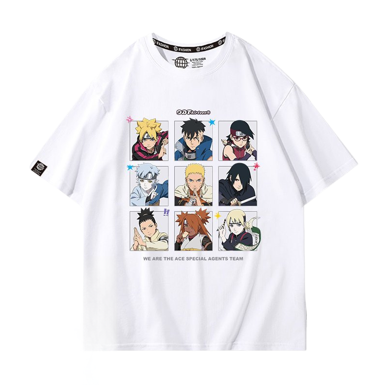 男女兼用 ファッション プリント 半袖 Tシャツ F-13398