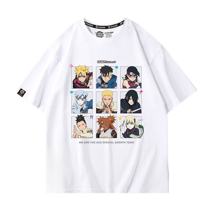 男女兼用 ファッション プリント 半袖 Tシャツ F-13398