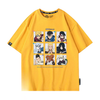 男女兼用 ファッション プリント 半袖 Tシャツ F-13398