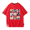 男女兼用 ファッション プリント 半袖 Tシャツ F-13398