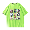 男女兼用 ファッション プリント 半袖 Tシャツ F-13398
