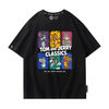 男女兼用 シンプル カジュアル プリント Tシャツ F-13413