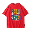 男女兼用 シンプル カジュアル プリント Tシャツ F-13413