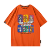 男女兼用 シンプル カジュアル プリント Tシャツ F-13413