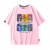 男女兼用 シンプル カジュアル プリント Tシャツ F-13413
