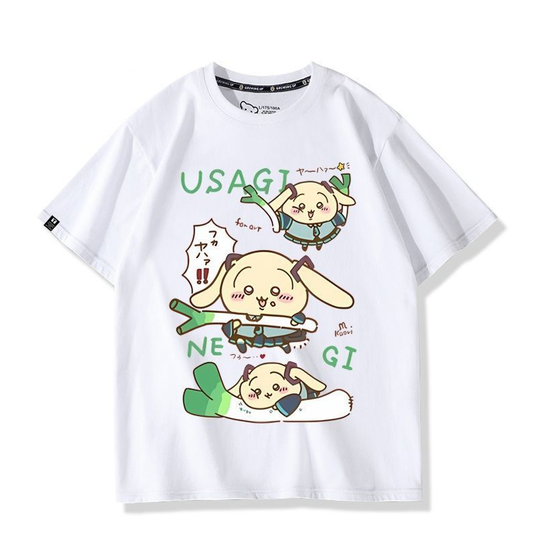 シンプル カジュアル プリント 半袖 Tシャツ F-13414