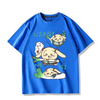 シンプル カジュアル プリント 半袖 Tシャツ F-13414