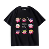 人気キャラ シンプル カジュアル プリント Tシャツ F-13416