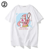 トレンド 男女兼用 カジュアル プリント Tシャツ F-13417