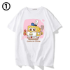 トレンド 男女兼用 カジュアル プリント Tシャツ F-13417